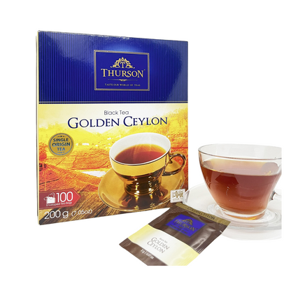 Thurson Premium Pure Ceylon Tea 100 Tea Bags - Golden Ceylon