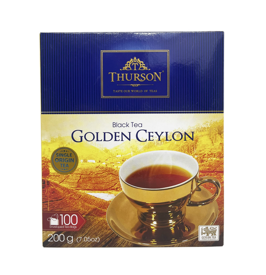 Thurson Premium Pure Ceylon Tea 100 Tea Bags - Golden Ceylon