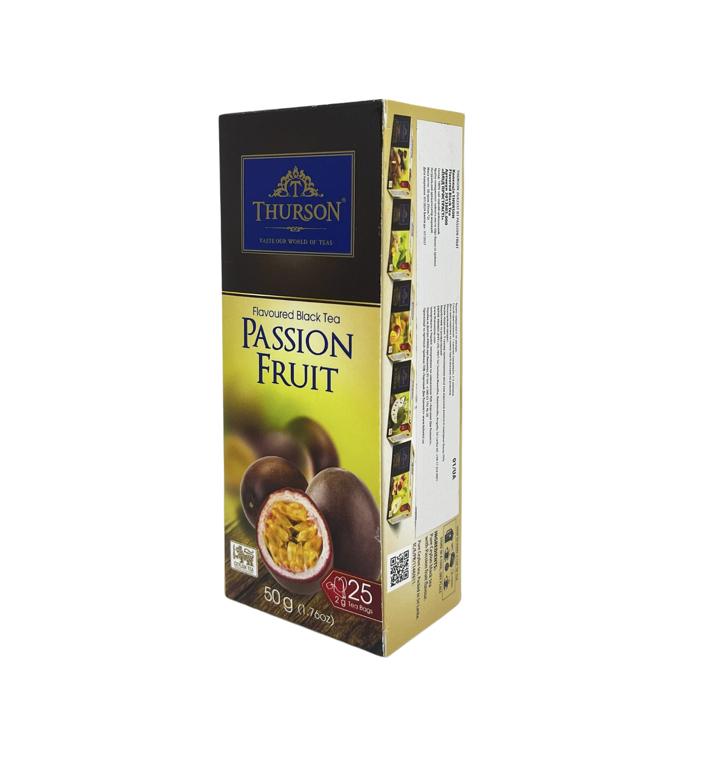 Thurson Pure Ceylon Tea 25 String and Tag Tea Bags - Passion Fruit